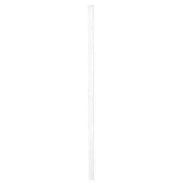 Cambridge White Shaker Slab Style Kitchen Cabinet Filler (3 in W x 0.75 in D x 96 in H) SA-PUSF396-SW